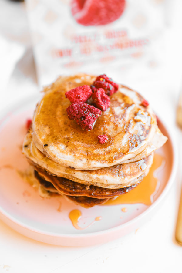 Fluffy Raspberry Pancakes