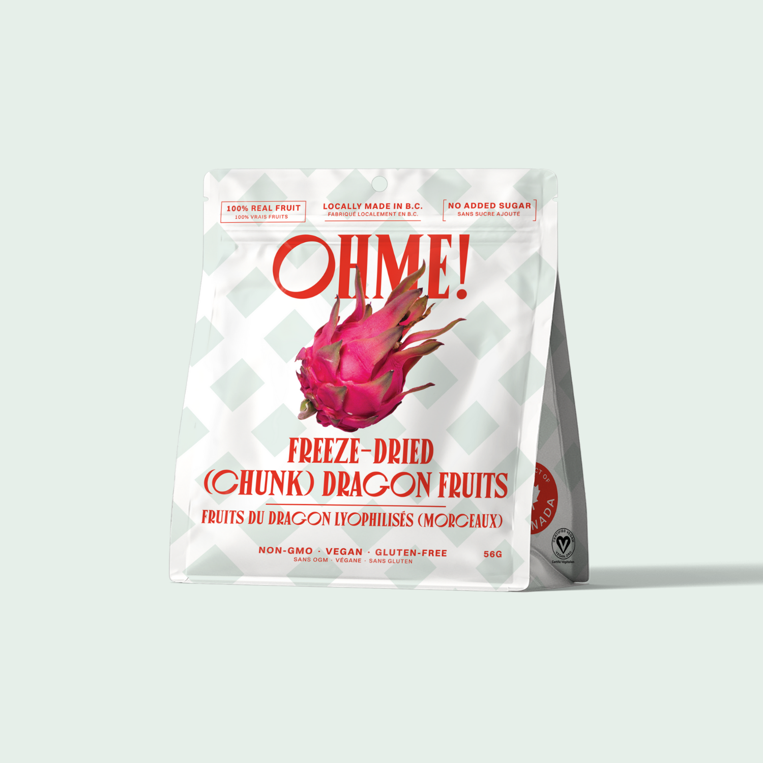 Exotic Freeze Dried Dragon Fruit OHME! Foods US & Canada