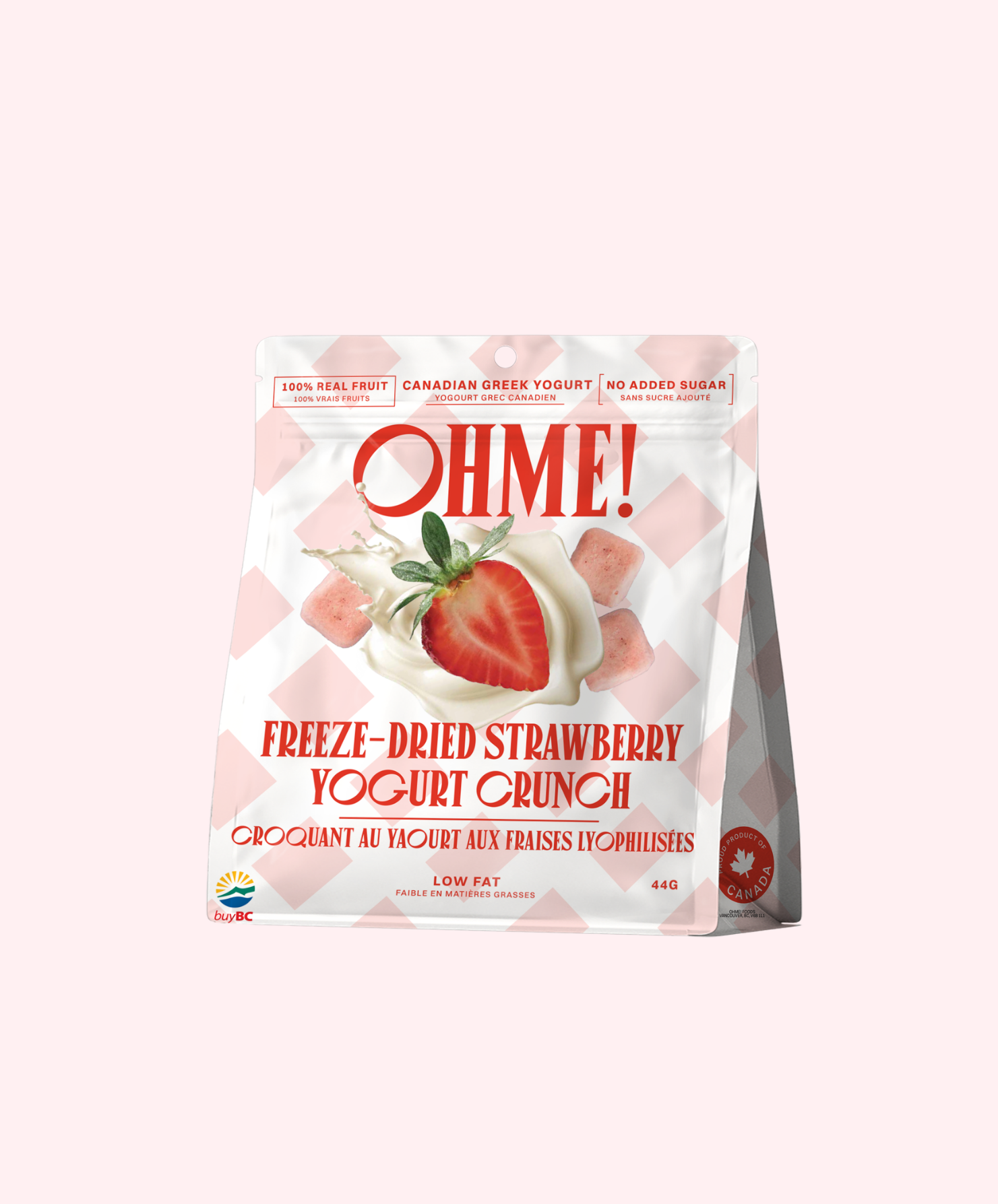 Strawberry Freeze Dried Yogurt Bites | OHME! Foods US & Canada Strawberry Freeze Dried Yogurt Bites | OHME! Foods US & Canada