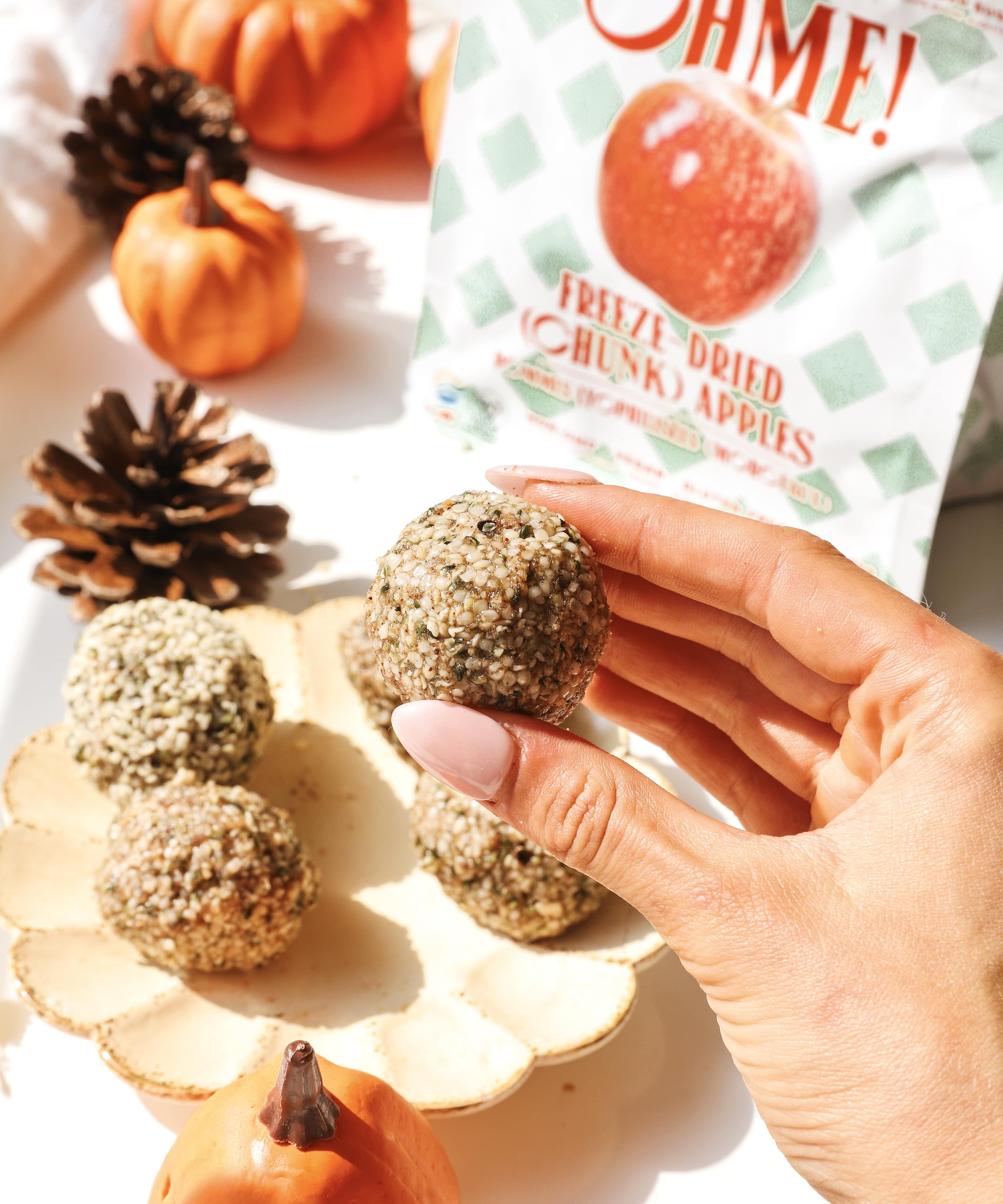 Apple Pie Hemp Energy Bites