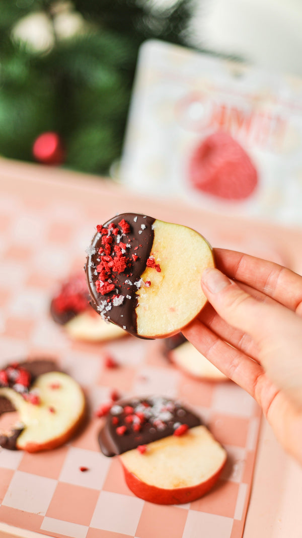 Chocolate Raspberry Dipped Apples