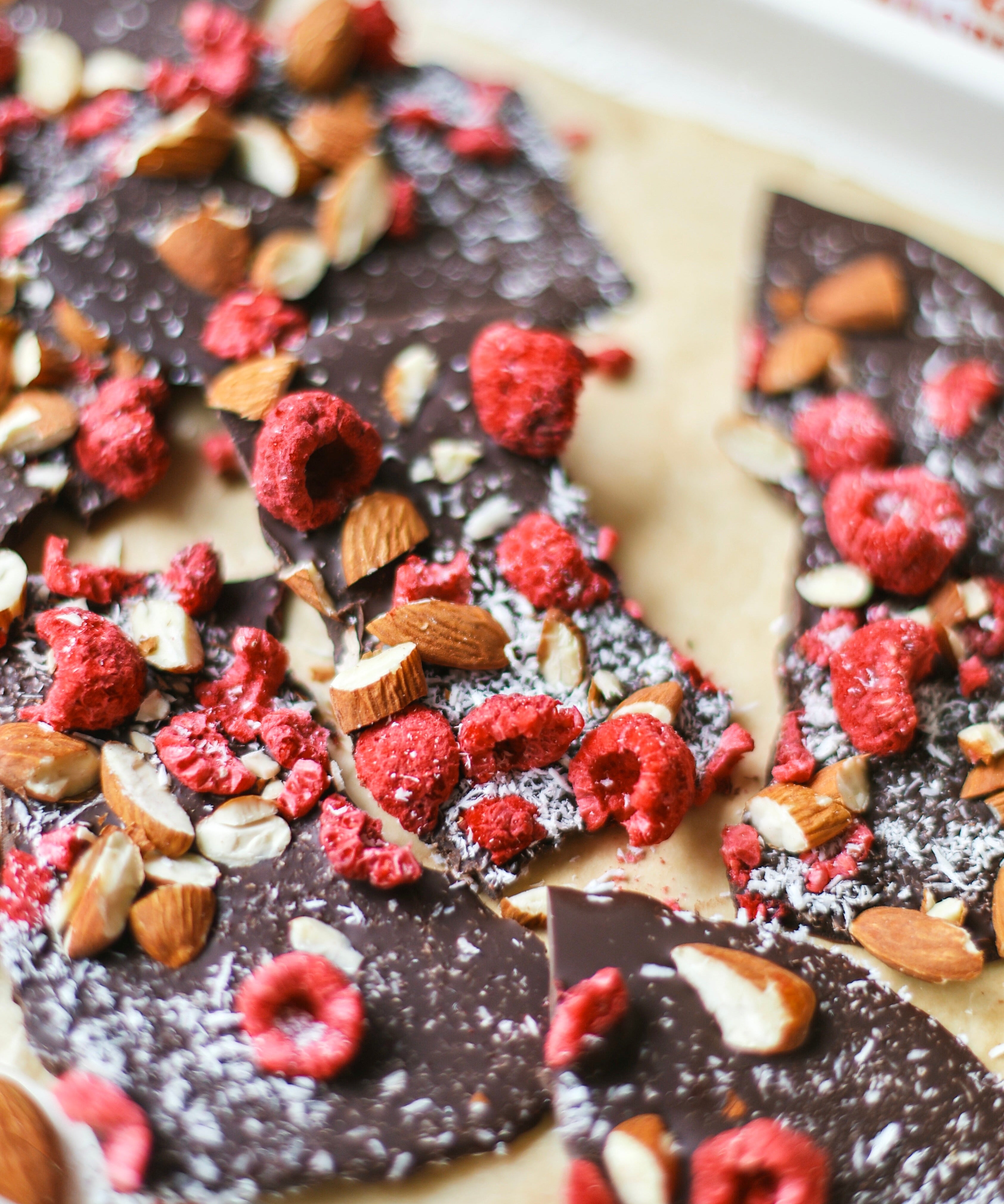 Healthy Holiday Chocolate Bark