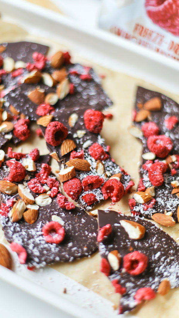 Healthy Holiday Chocolate Bark