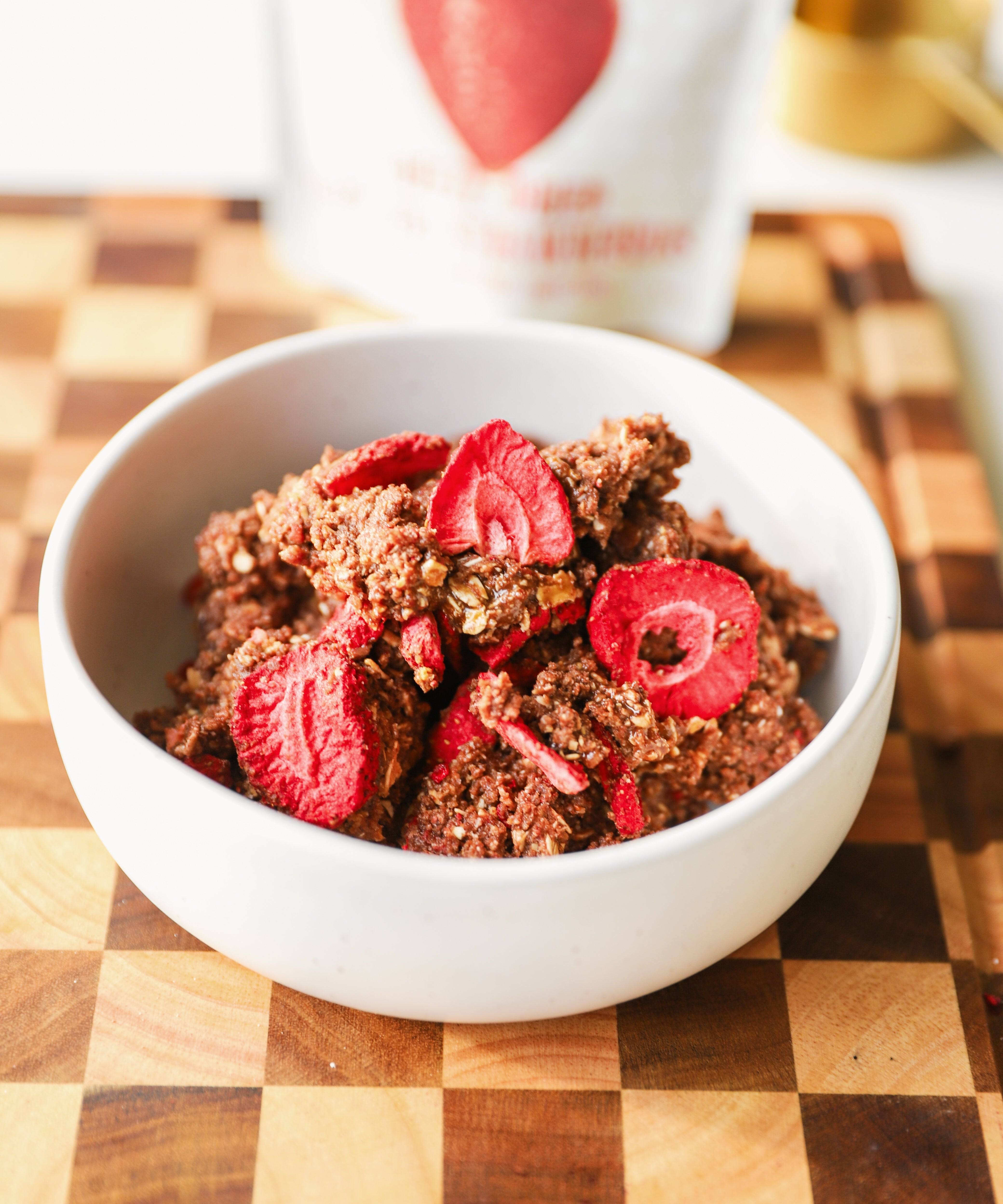 Chocolate Strawberry Edible Cookie Dough